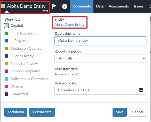 Access entities from engagements.